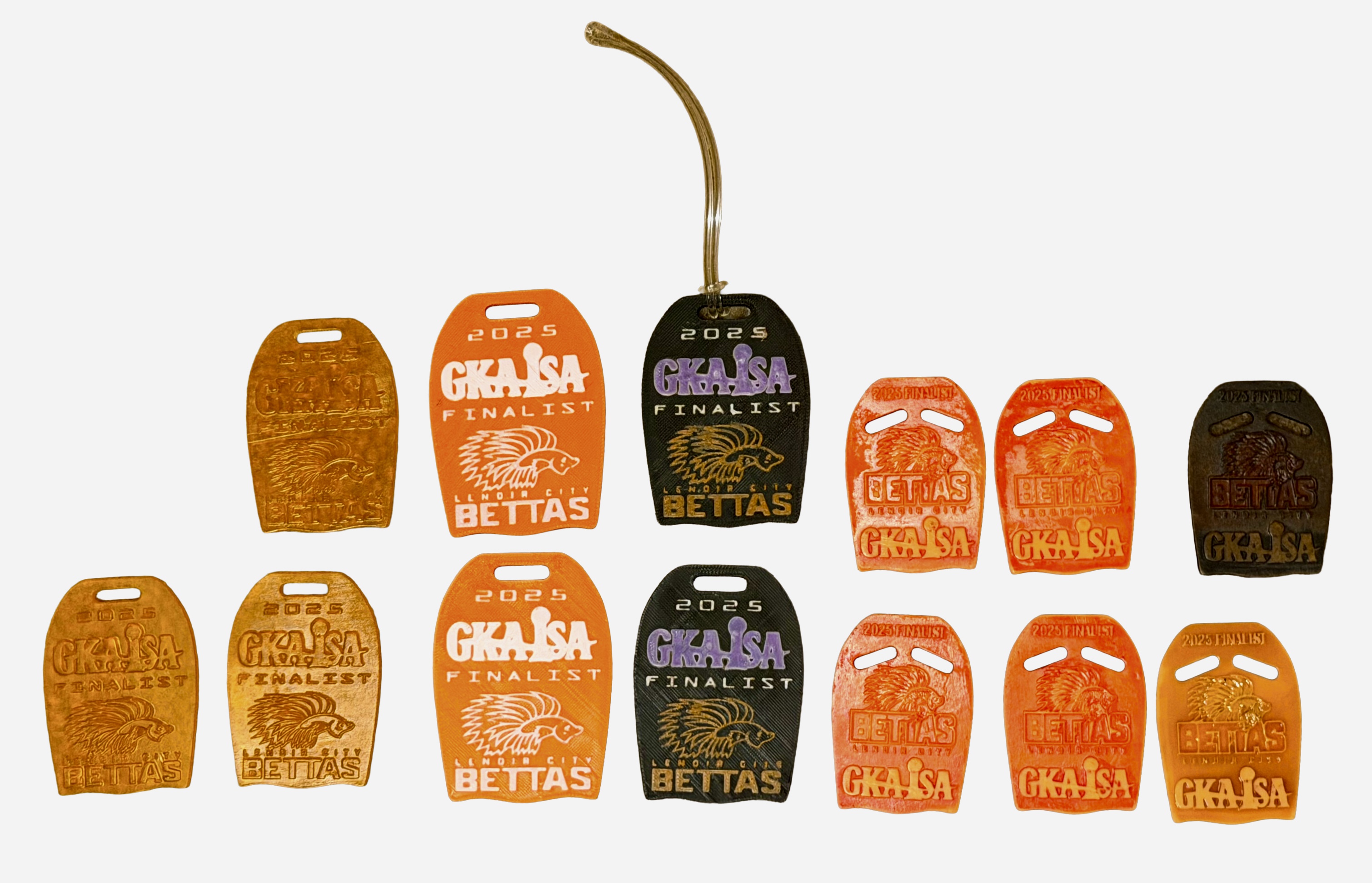 Actual bag tag examples