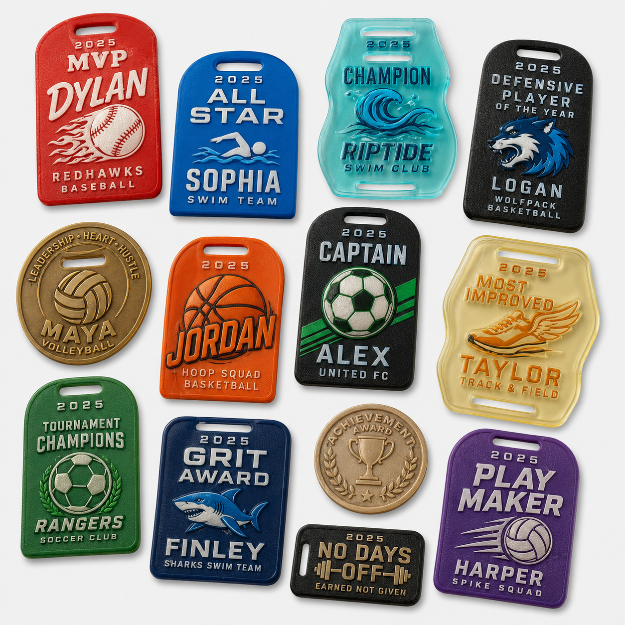 Bag tag examples