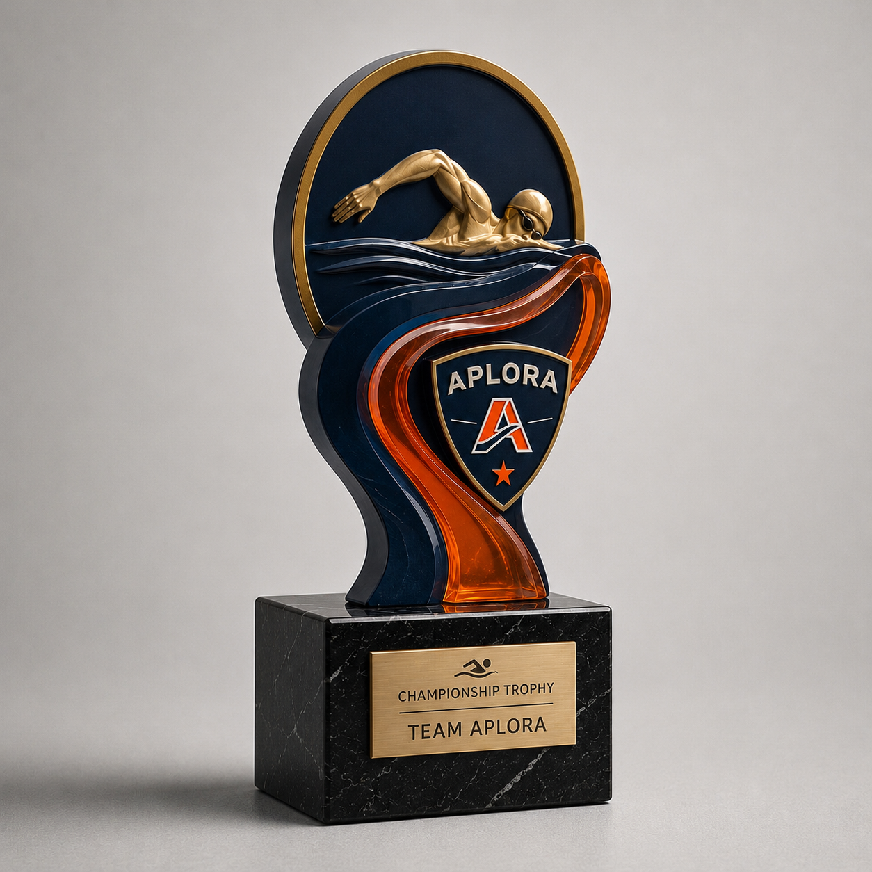 Custom sports trophy example